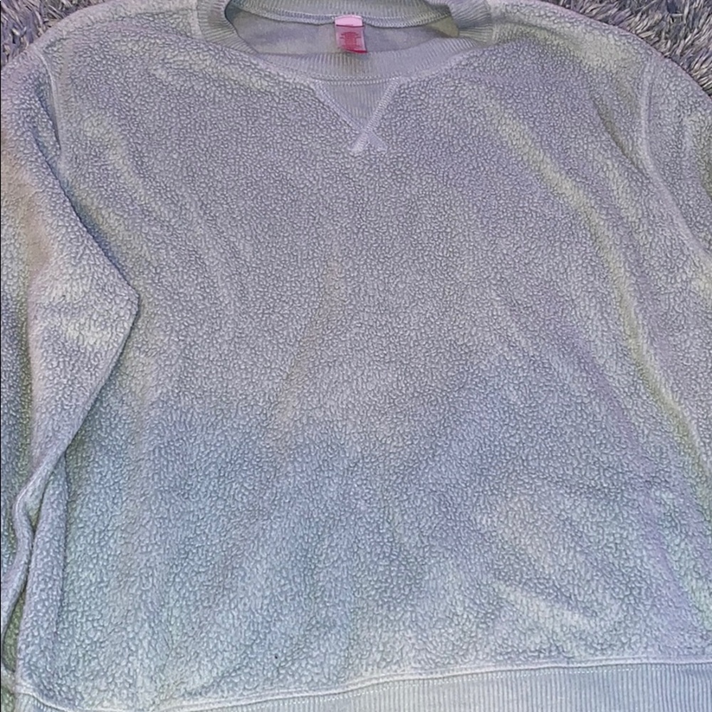 Blue crew neck